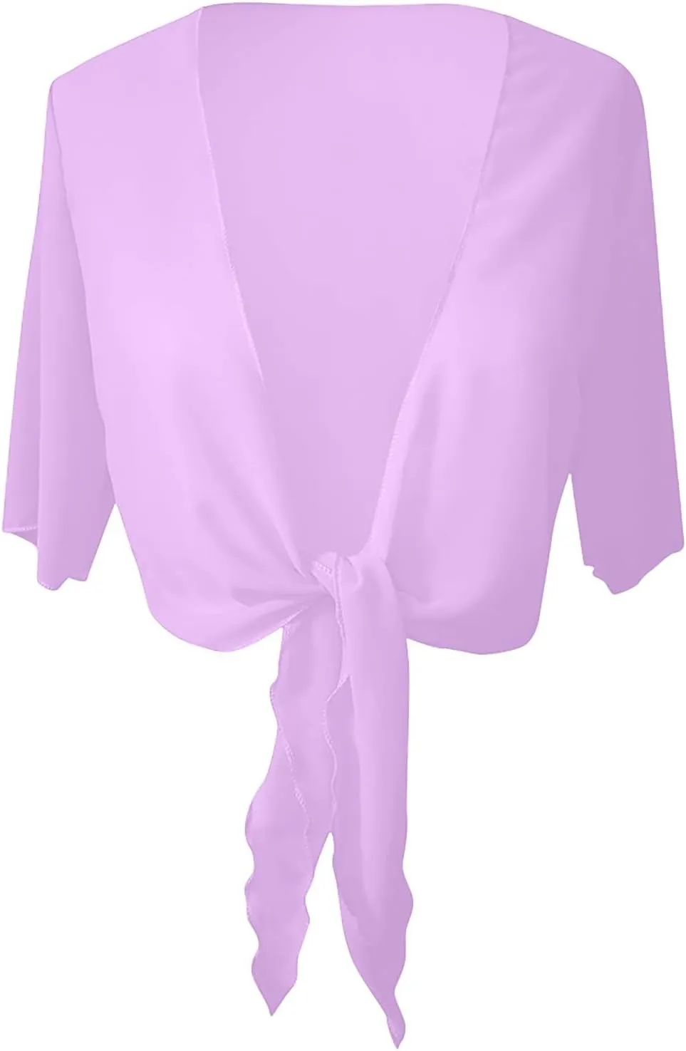 Lightweight Cardigans for Women Chiffon Sheer Shrug Short Sleeve tie Front Cardigan Summer Cropped Cardigan
