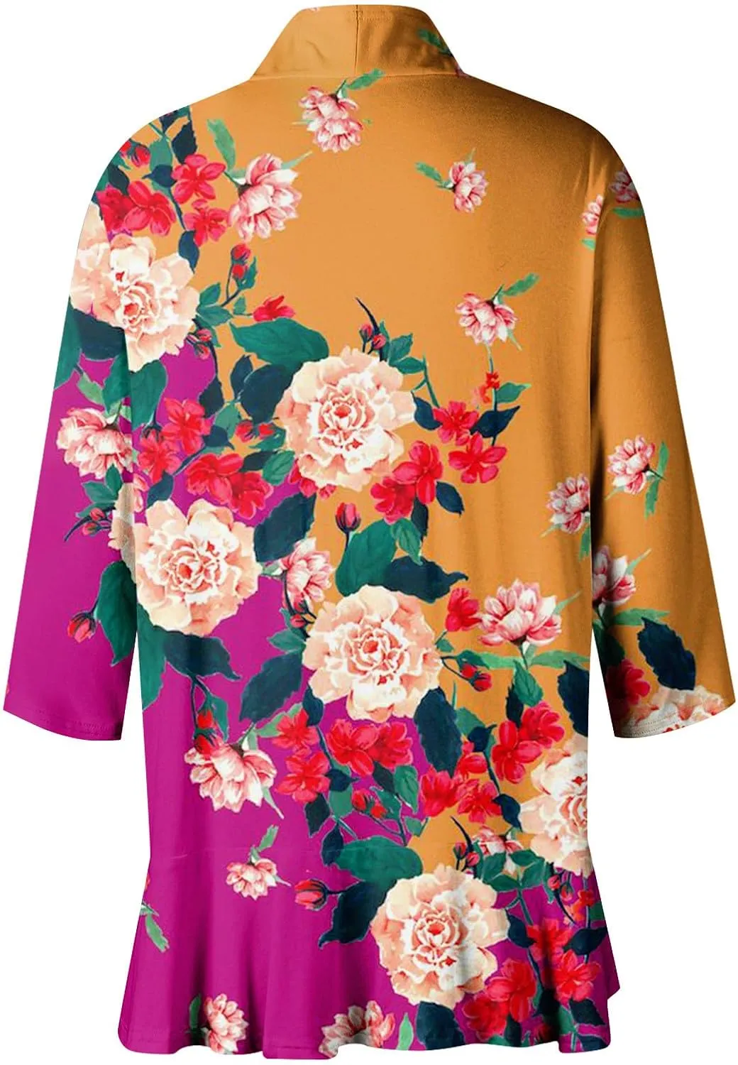 Lightweight Flutter Cardigan for Women Casual 3/4 Sleeve Cardigans for Women Long Fall Cardigan Sweaters for Women