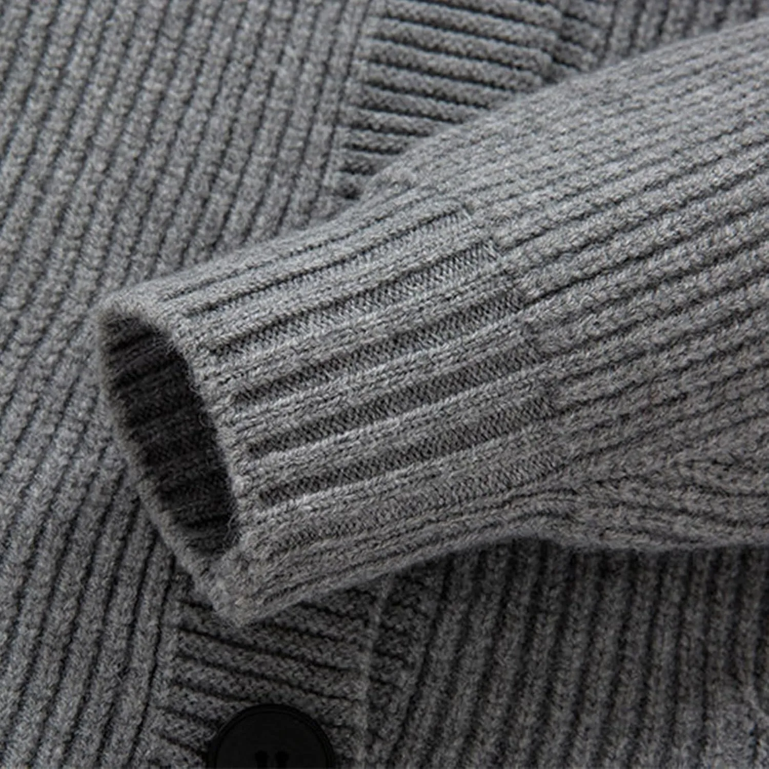Men Classic Cardigans Casual Button Down V Neck Knitted Basic Sweater Coat Knit Button up Sweaters Outwear with Pocket
