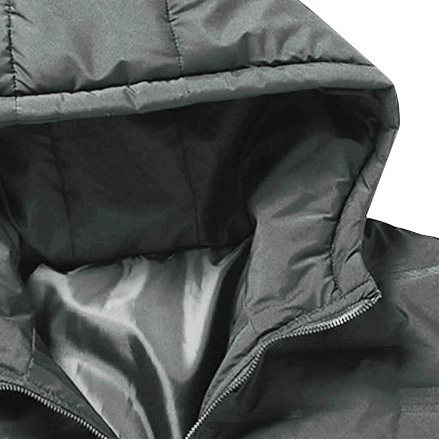 Men Puffer Jackets Plus Size Winter Coats Warm Thick Quilted Jacket Padded Parkas Zip Up Hooded Outerwear Coat
