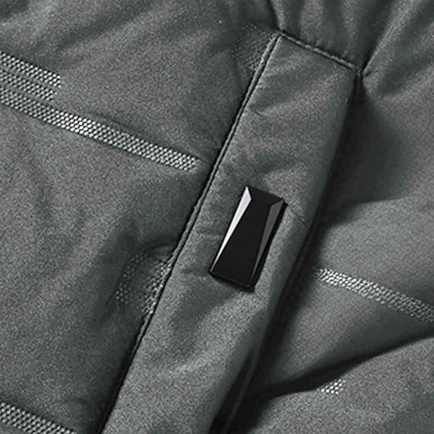 Men Puffer Jackets Plus Size Winter Coats Warm Thick Quilted Jacket Padded Parkas Zip Up Hooded Outerwear Coat