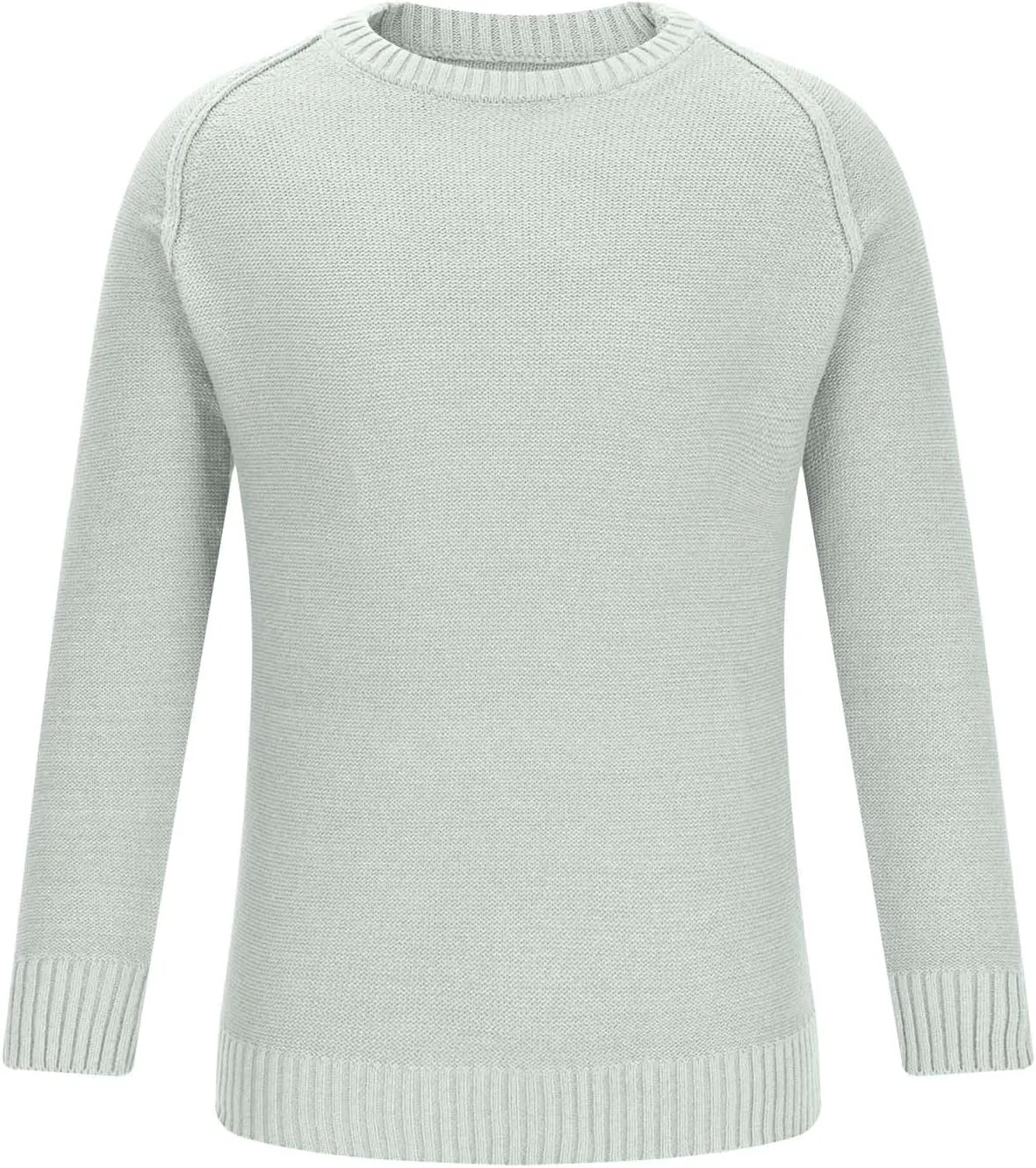 Men's Basic Lightweight Knitted Sweaters Cotton Soft Crewneck Fall Winter Sweatshirts Long Sleeve Slim Fit Pullovers