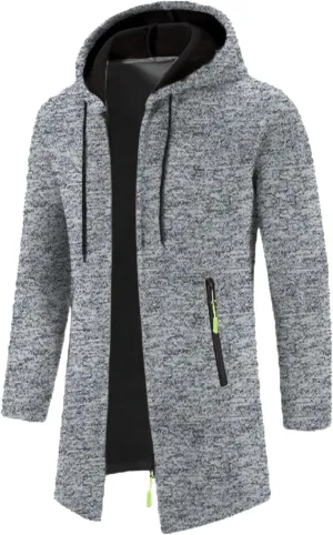 Mens Cardigan, Full Zip Mens Sweaters Cardigan Knitted Long Sleeve Warm Sweater Men's Workout Dress Jacket