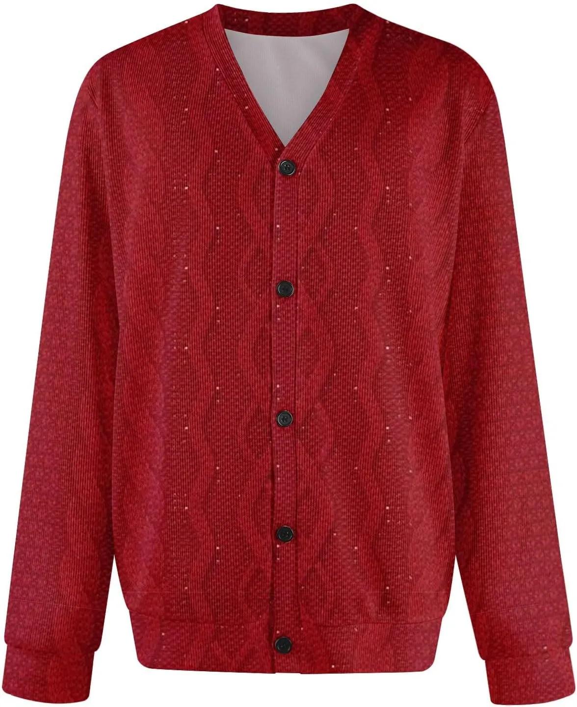 Men's Cardigan Sweater Long Sleeve Knitted Sweater Casual Button Down Sweatshirt Stylish Tops Sweatshirt for Men