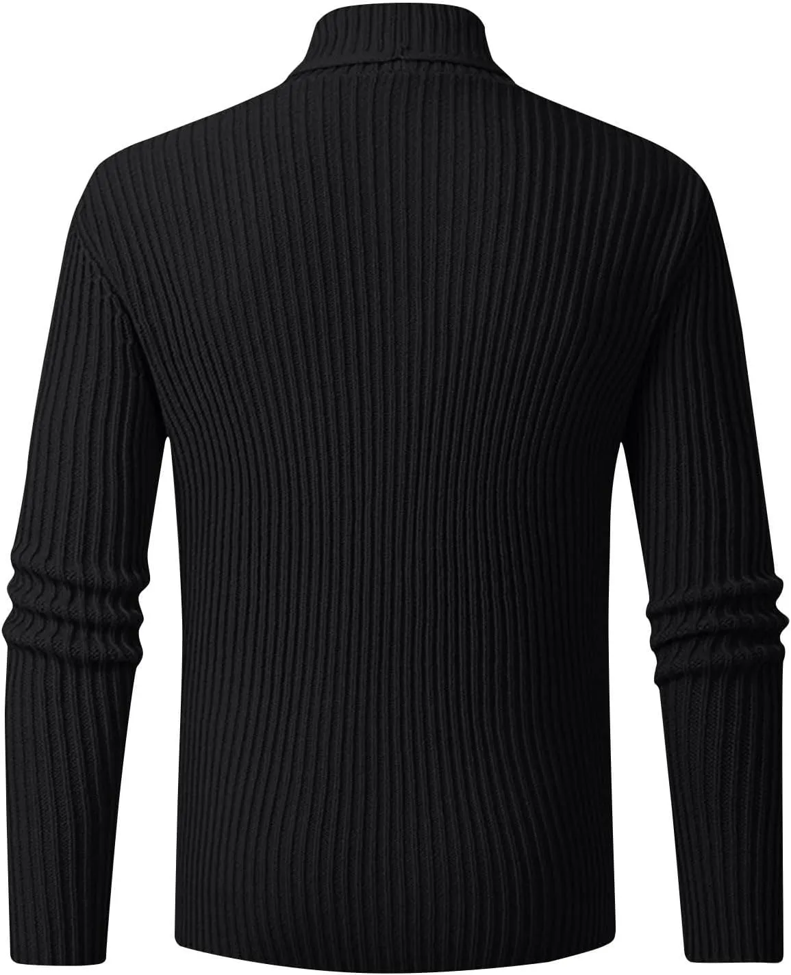 Men's Cardigan Sweaters Shawl Collar Cardigan Ribbed Long Sleeve Sweater Button Down Sweaters with Two Front Pockets