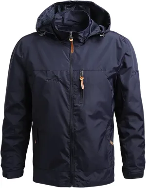 Men's Coat Rain Jacket Windbreaker Cycling Running Raincoat With Hood Lightweight Jacket Fashion, M-5XL