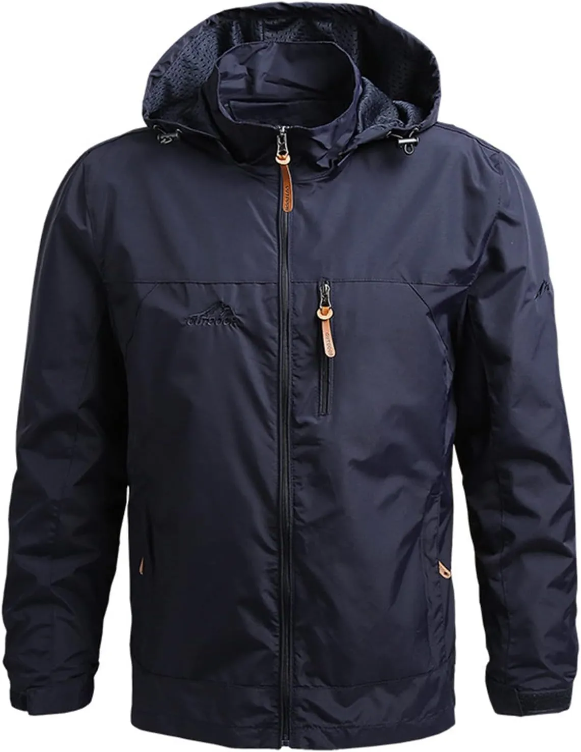 Men's Coat Rain Jacket Windbreaker Cycling Running Raincoat With Hood Lightweight Jacket Fashion, M-5XL