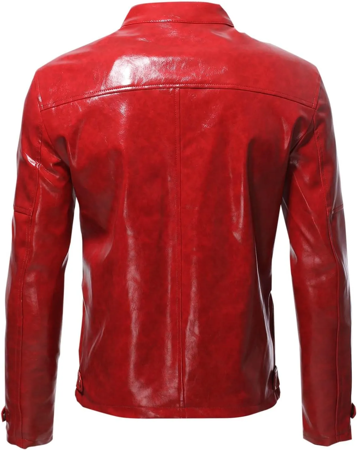 Mens Faux Leather Vintage Bomber Jacket PU Leather Warm Duffle Trench Coat Warm Lined Mountain Motorcycle Jackets