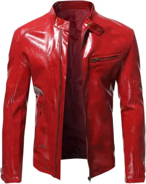 Mens Faux Leather Vintage Bomber Jacket PU Leather Warm Duffle Trench Coat Warm Lined Mountain Motorcycle Jackets