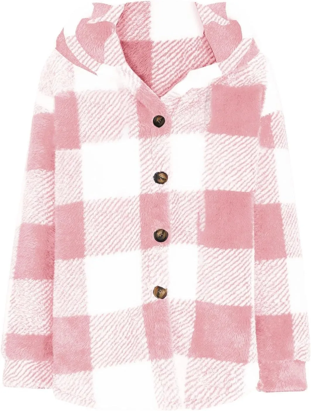 Mens Fleece Fuzzy Jackets Casual Lightweight Hooded Warm Long Sleeve Soft Comfy Fall Winter Coats