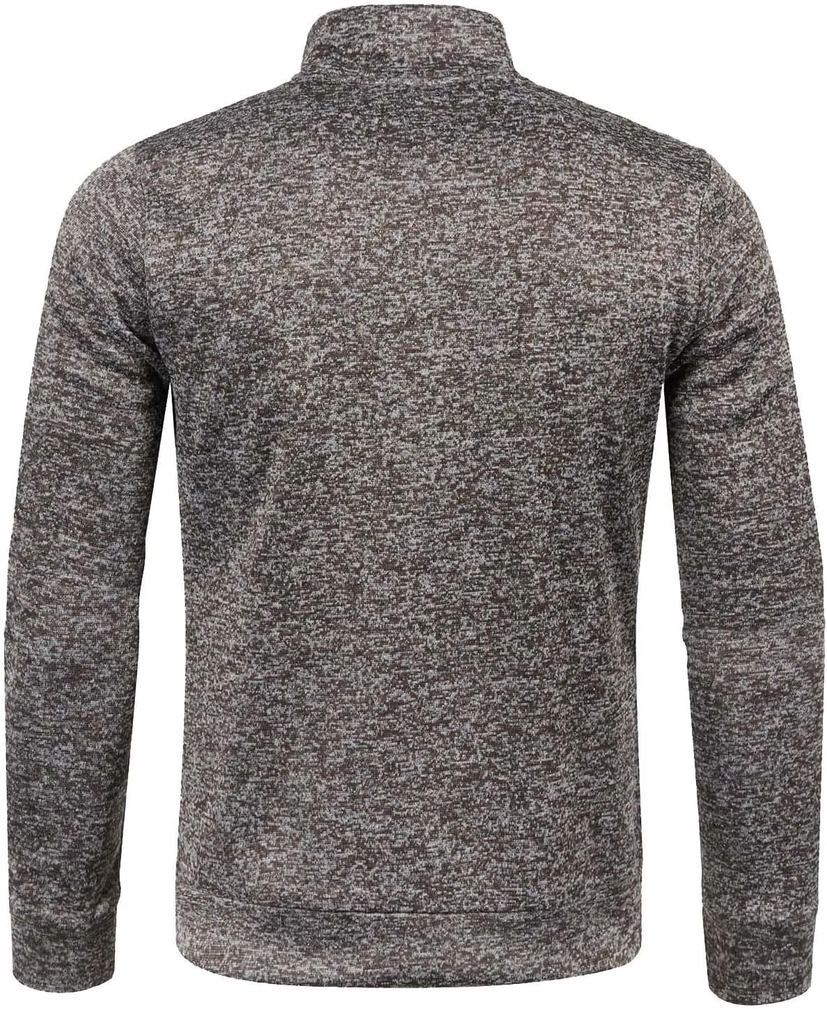 Men's Full Zip Cardigan Sweaters Casual Stand Collar Cardigan Slim Fit Knitted Sweater Thin Fleece Sweater Jackets