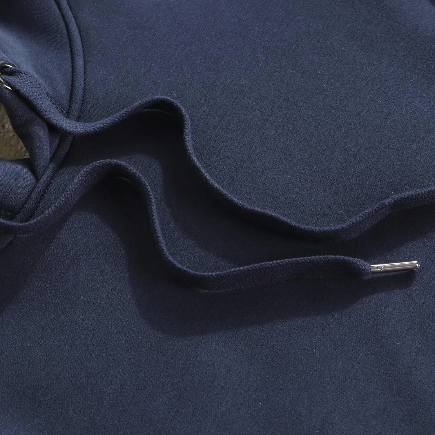 Mens Hoodie Men's Hooded Drawstring Sweater Solid Color Thickened Plush Jacket Men Hoodies Pullover