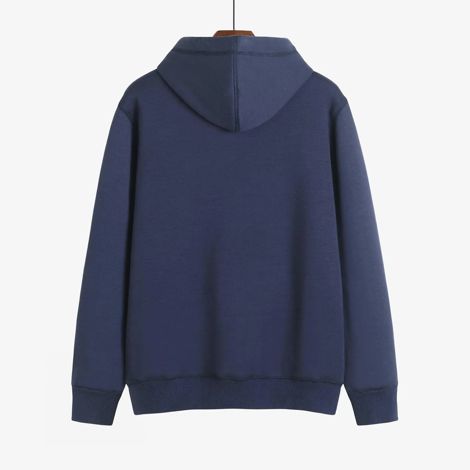 Mens Hoodie Men's Hooded Drawstring Sweater Solid Color Thickened Plush Jacket Men Hoodies Pullover
