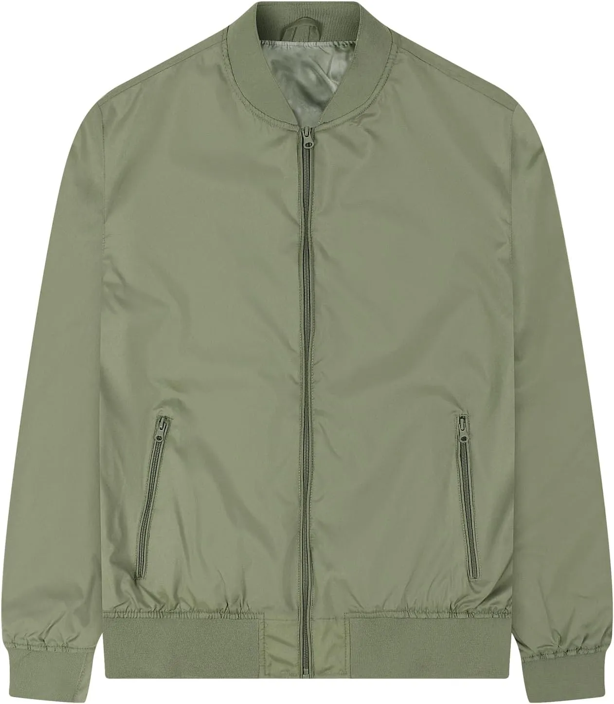 Men's Lightweight Bomber Jacket Spring Fall Causal Fashion Flight Windbreaker Golf Light Jacket Windproof Zip Up Coat