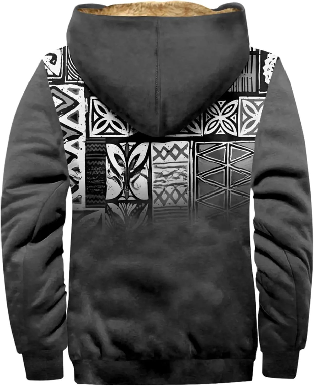 Mens Lightweight Outdoor Jacket Long Sleeve Zipper Hooded Oversized Coat Novelty Sweatshirts for Men