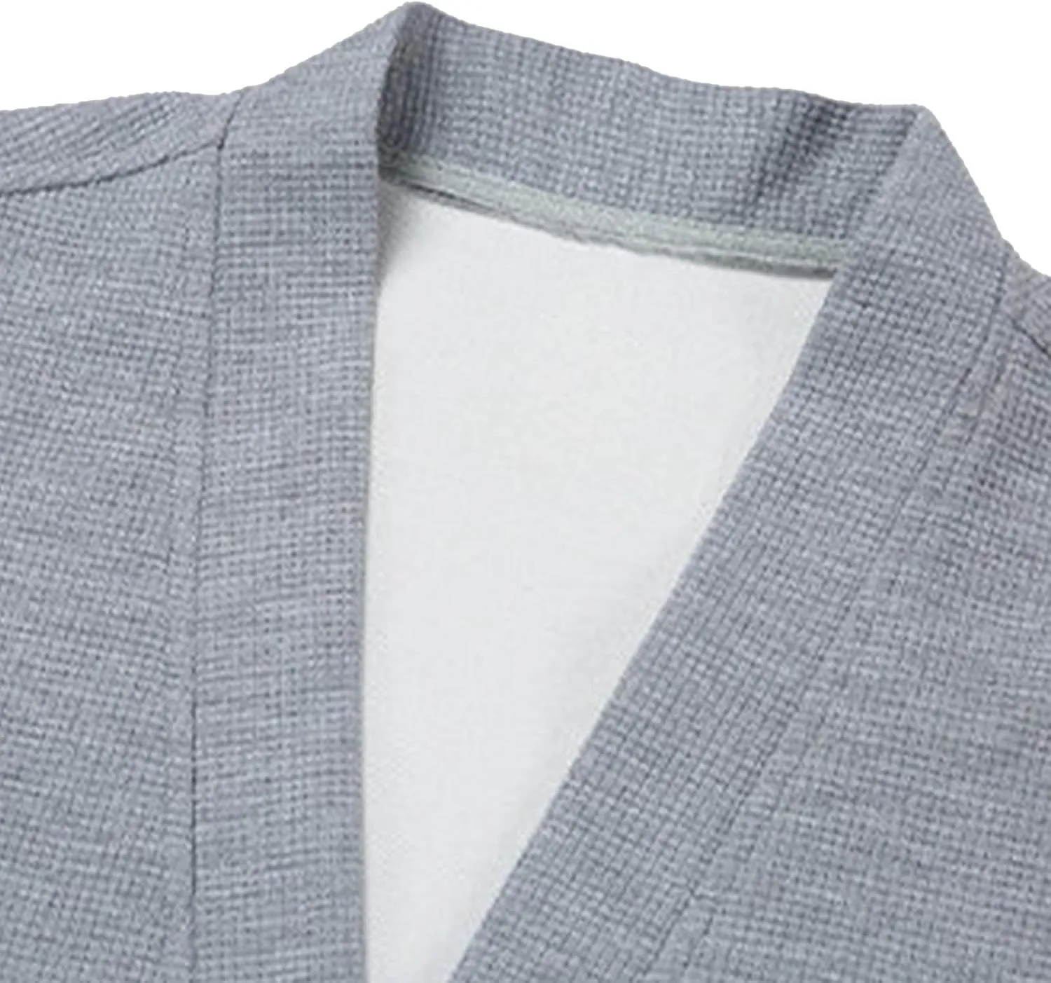 Mens Long Sleeve V-Neck Cardigan Sweaters Casual Lightweight Button Down Open Front Soft Sweater Fall Casual Coat