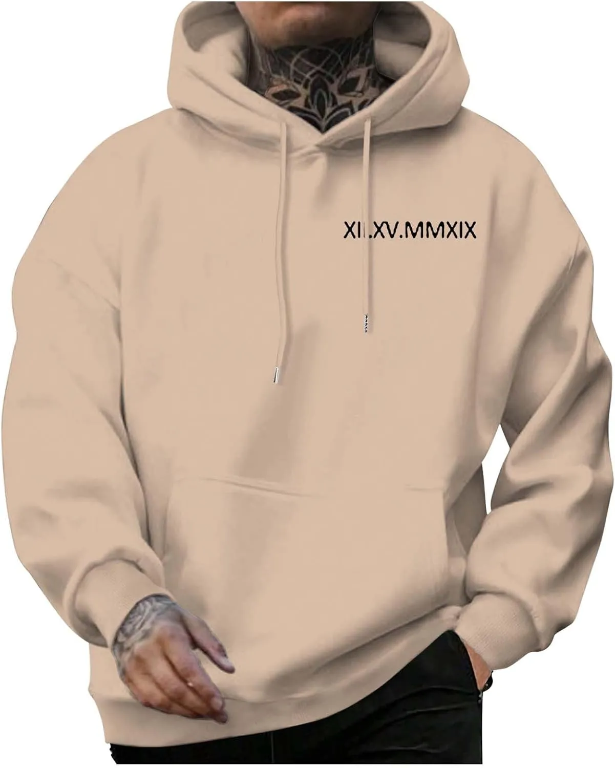Men's Novelty Color Block Pullover Fleece Hoodies Workout Fit Cotton Blend Hooded Sweatshirts Casual Active Hoodie