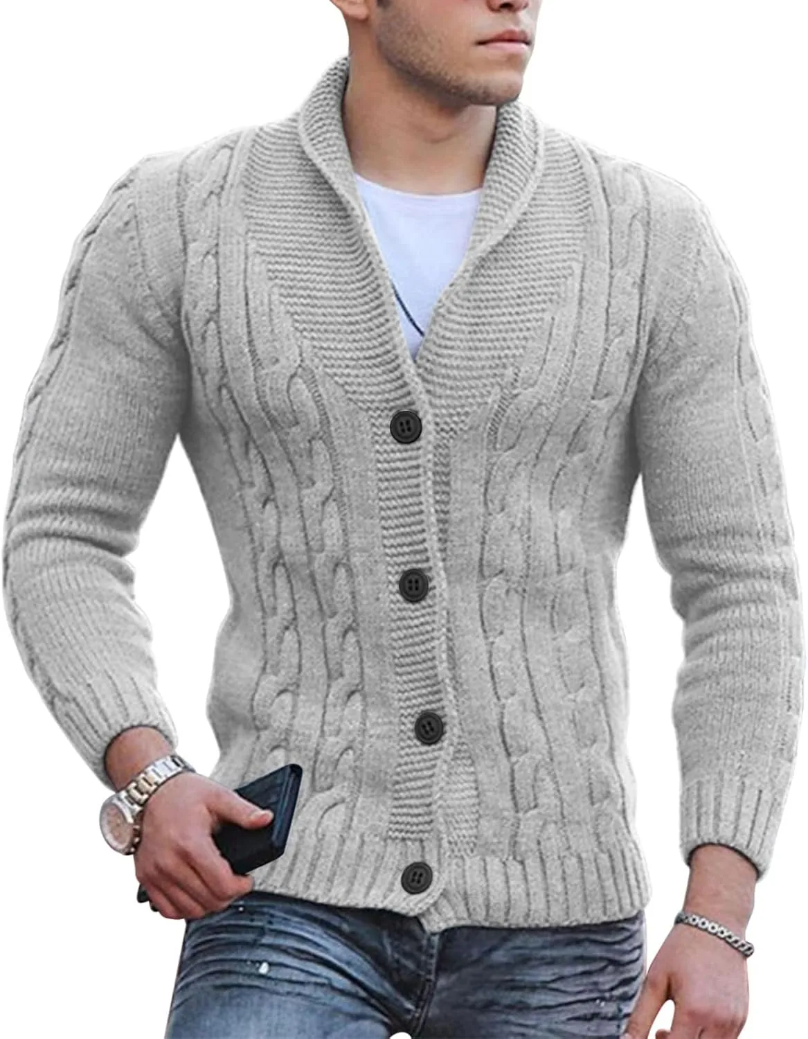 Mens Quarter Zip Sweater Soft Turtleneck Sweater Flexibility Solid Color Close Fitting Top Slim Sweater Sweaters For