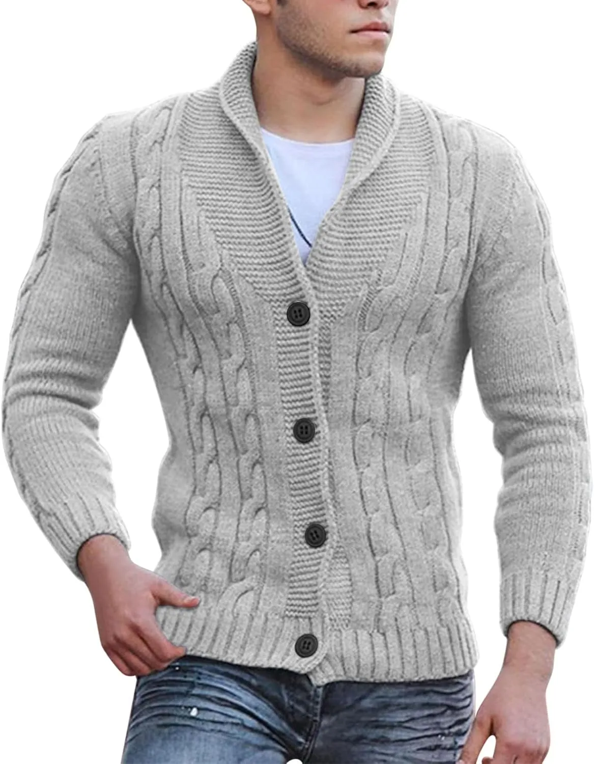 Mens Quarter Zip Sweater Soft Turtleneck Sweater Flexibility Solid Color Close Fitting Top Slim Sweater Sweaters For