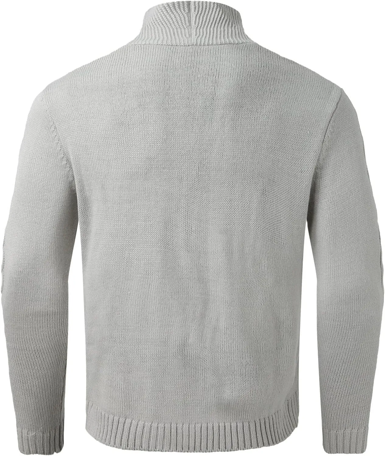 Mens Quarter Zip Sweater Soft Turtleneck Sweater Flexibility Solid Color Close Fitting Top Slim Sweater Sweaters For