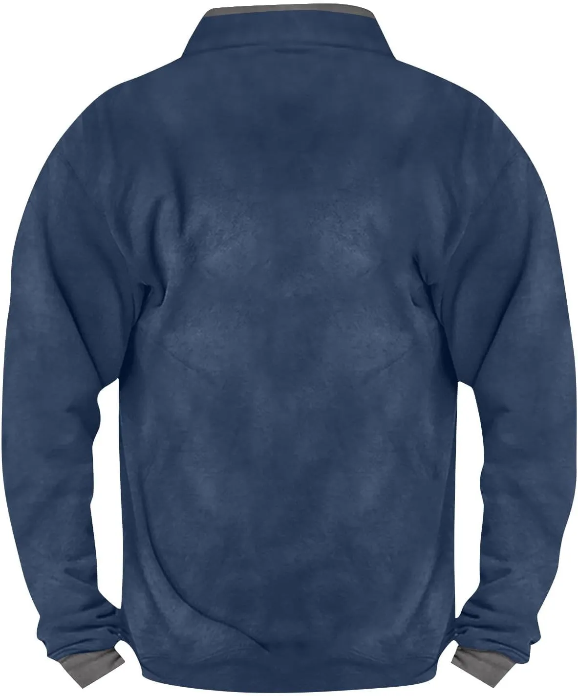 Mens Quarter Zip Sweatshirt, Sherpa Lined Fleece Stand Collar Fashion Athletic Warm Pullover Casual Polo Golf Shirt