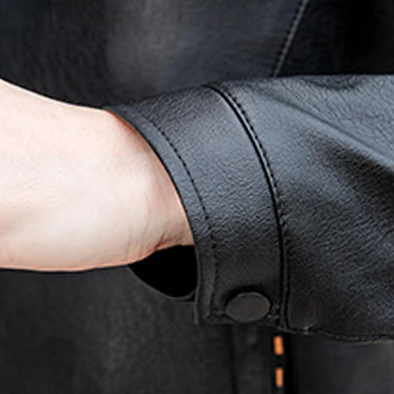 Mens Sherpa Lined Jackets Fur Bomber Jacket Full-Zip Motorcycle Jacket Outwear Winter Warm Fuzzy Lapel Collar Jackets
