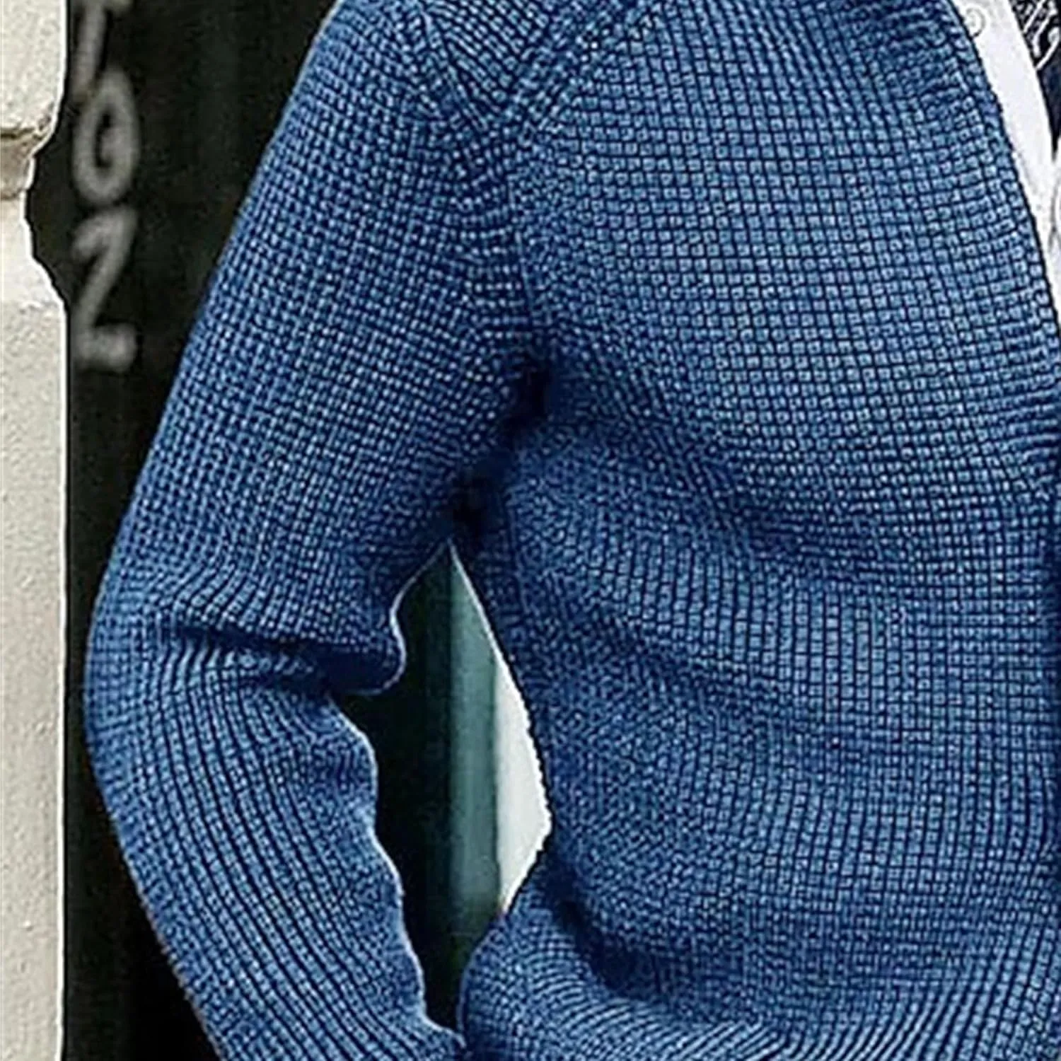 Mens Stand Collar Cardigan Sweaters Knit Textured Sweater Button Down Cardigans