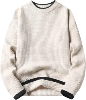 Mens Sweaters Casual Solid Soft Turtleneck Sweater Flexibility Solid Color Close Fitting Top Slim Sweater Black