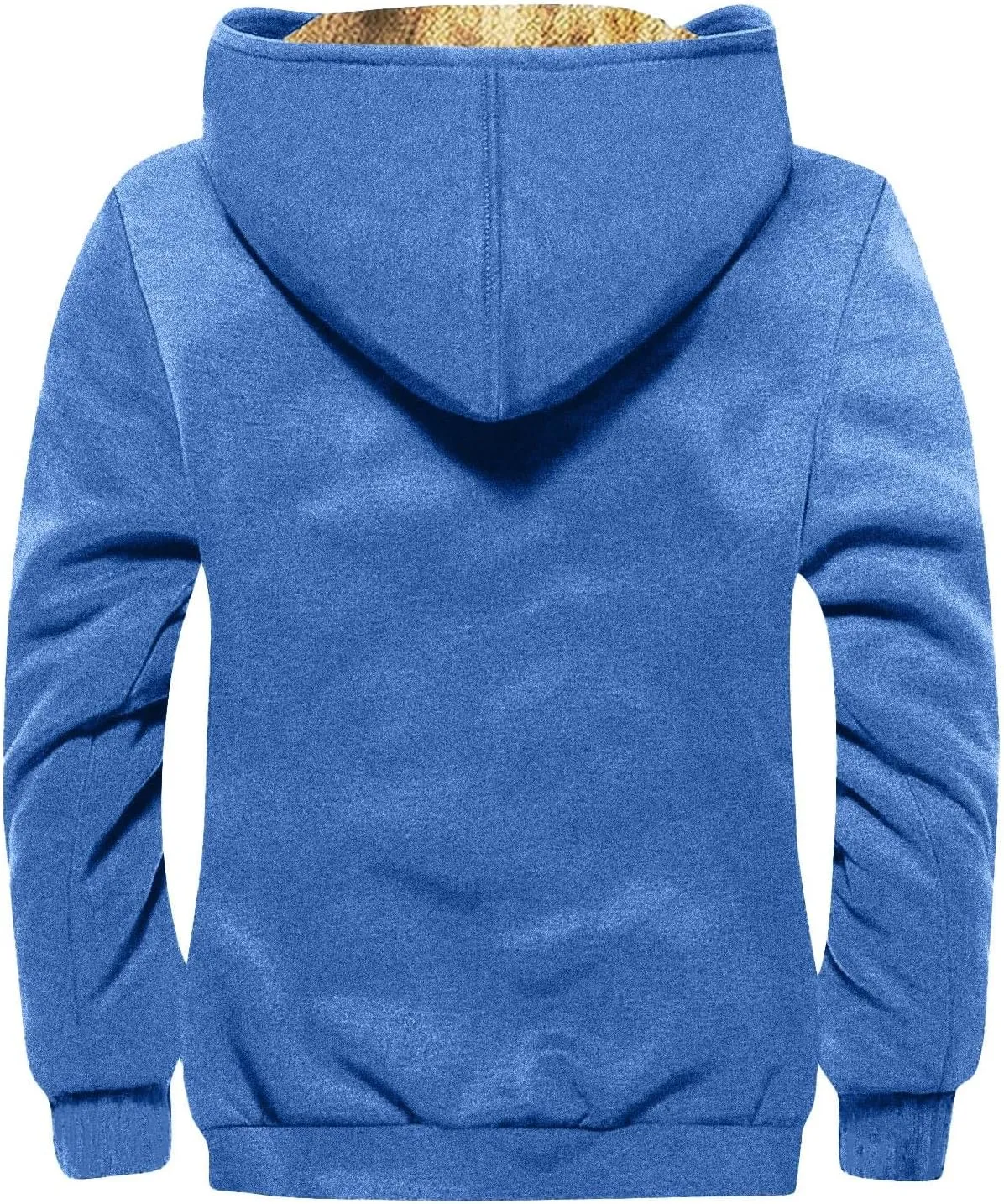 Men's Thick Sherpa Lined Jackets Full Zip Up Hoodies Winter Casual Trendy Warm Sweatshirts Coat with Pocket