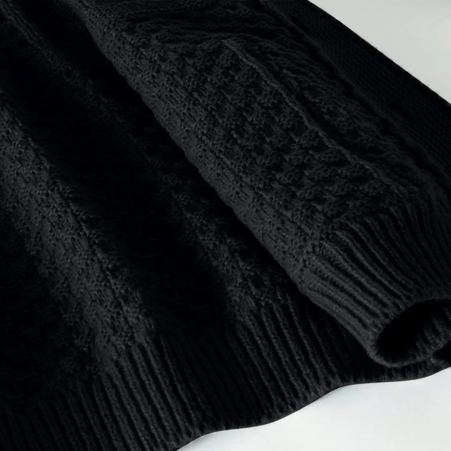 Men's Twisted Knit Sweater Cardigan Fashion Shawl Collar Button Down Long Sleeves Soft Comfy Sweater Jacket Tops