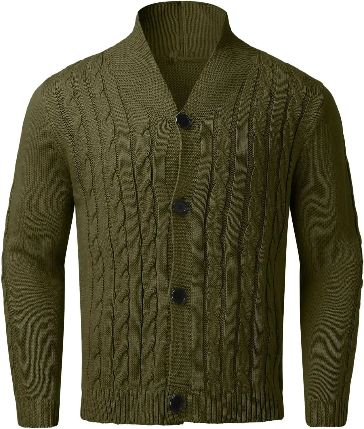 Men's V Neck Sweater Long Sleeve Shawl Collar Pullover Knitted Button Down Tops Solid Color Knitwear Oversize Sweater