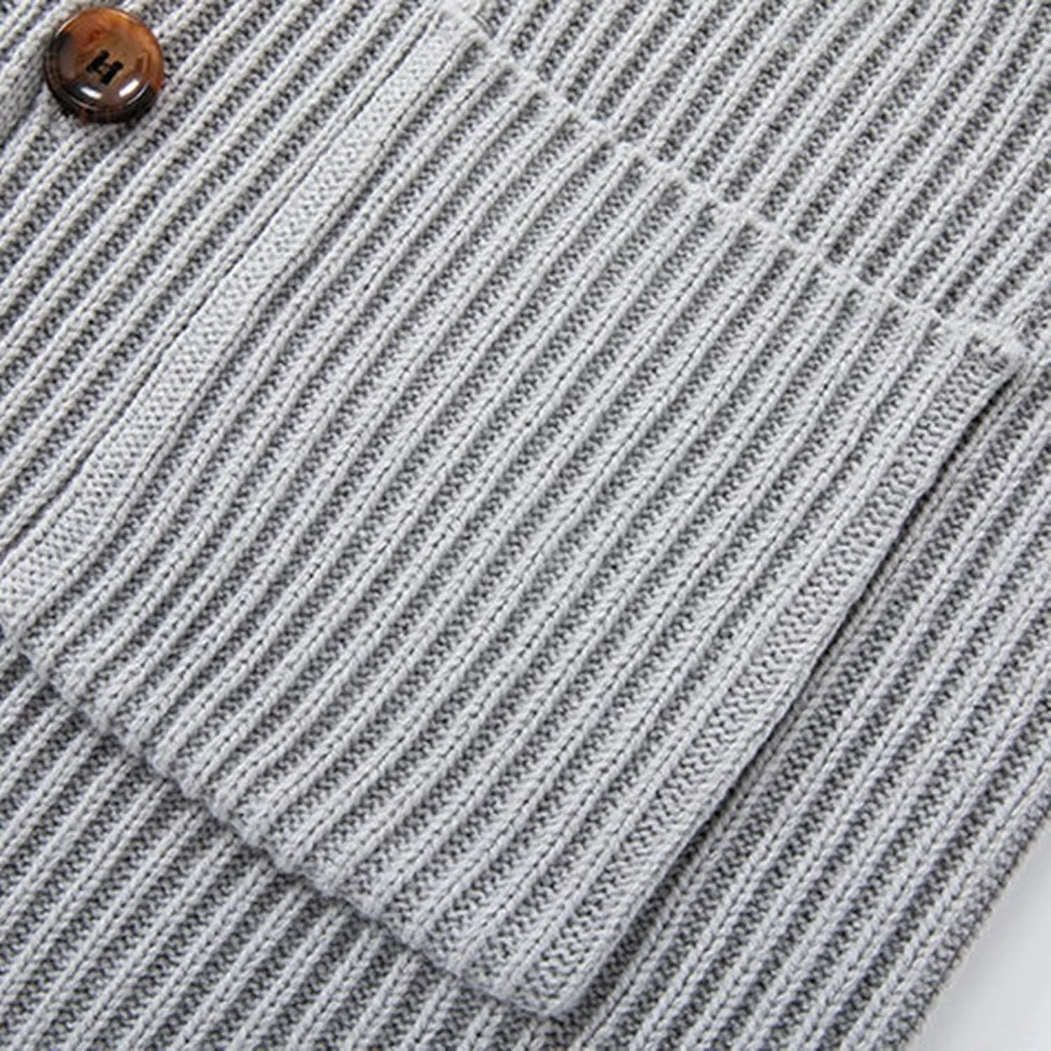 Oversized Cardigan Sweaters for Men Button Down Long Sleeve Knitted Slim Fit Sweaters Fall Winter Classic Active Sportswear