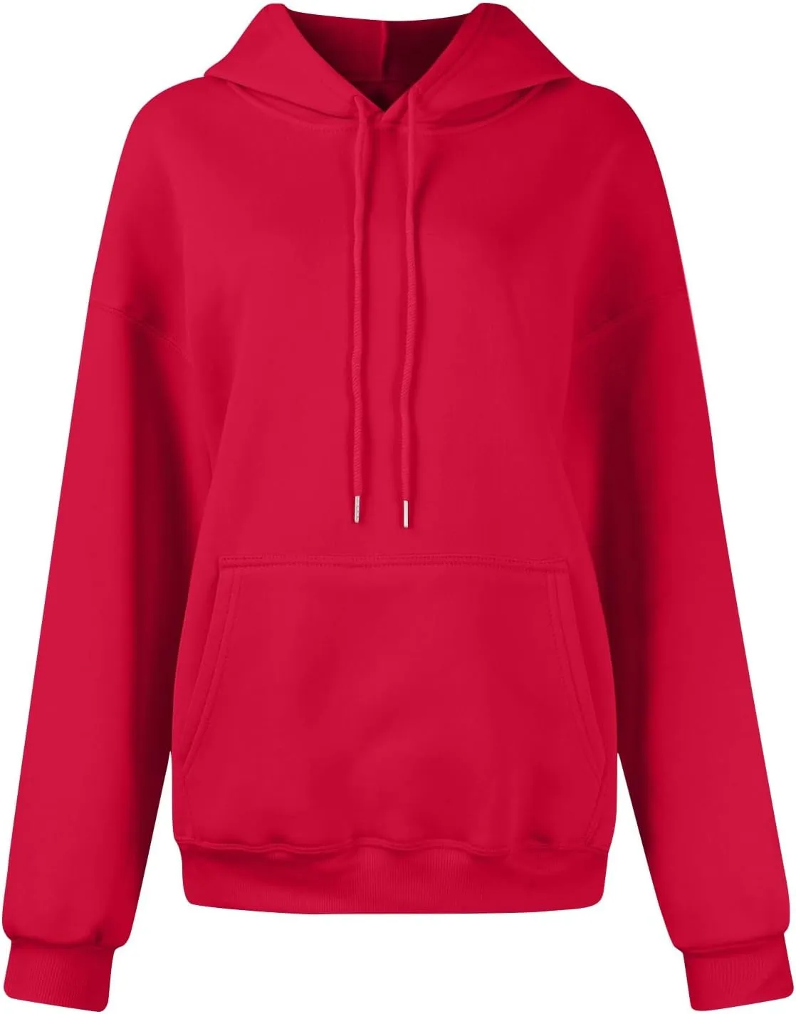Oversized Hoodies for Women Y2k Fashion Long Sleeve Drawstring Hooded Sweatshirt Loose Solid Pullover with Pocket