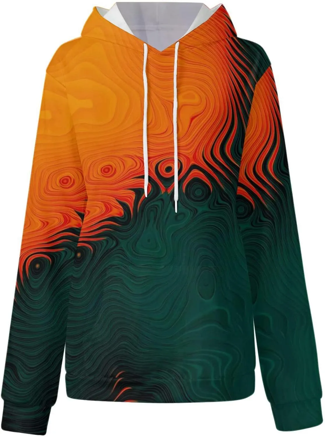 Oversized Hoodies For Women,2024 Fall Trendy Print Graphic Hoodies Casual Pullover Tops Long Sleeve Y2K Sweatshirt