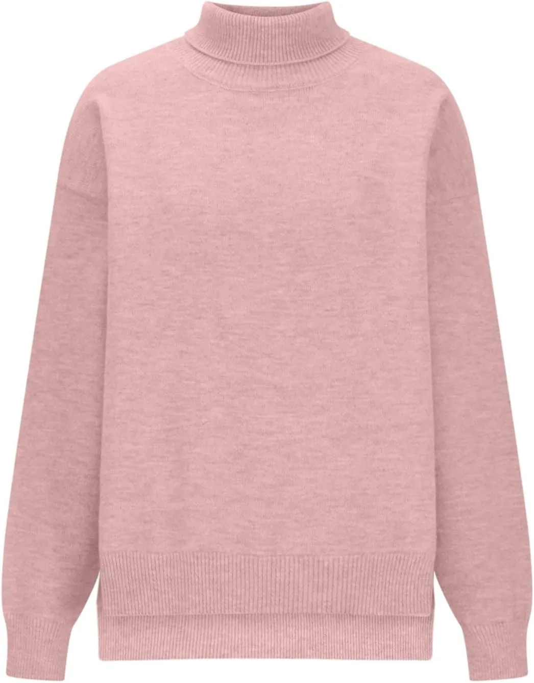 Oversized Sweaters for Women Fall Winter Long Sleeve Turtleneck Knit Pullover Solid Color Casual Loose Fit Jumper Tops