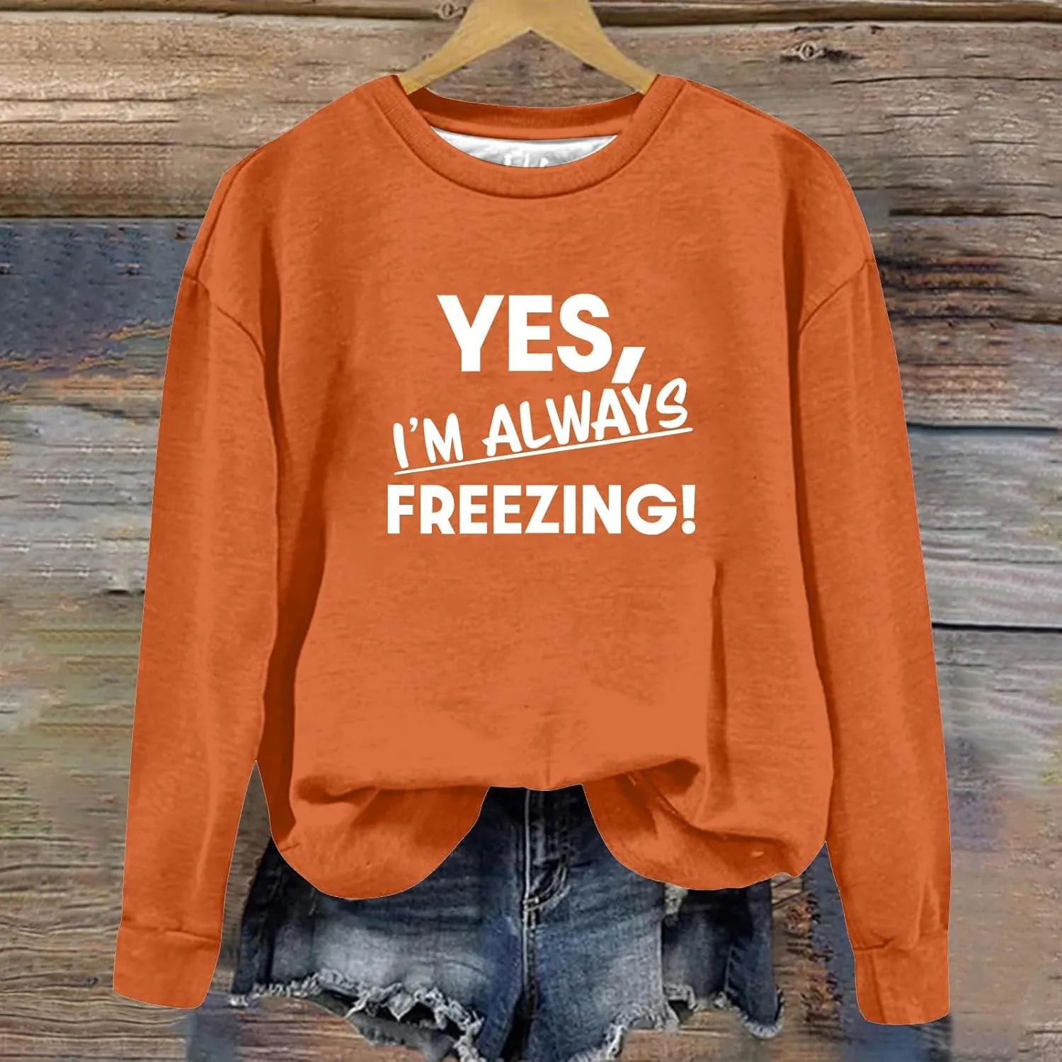 Oversized Sweatshirt for Women Fleece Crewneck Pullover Cozy Letter Print Sweatshirt Long Sleeve Fall Sweatshirts