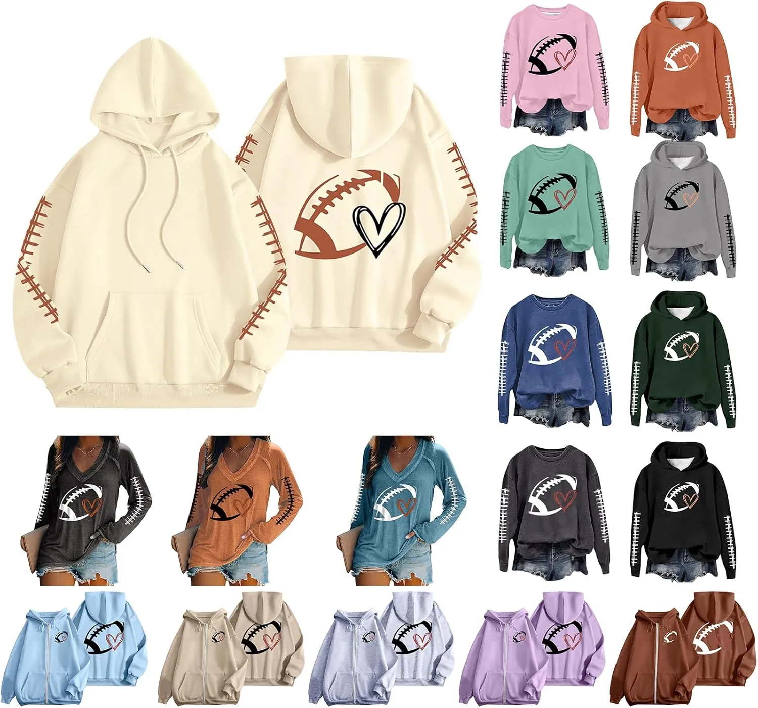 Oversized Sweatshirts for Women Graphic Print Hoodies Casual Long Sleeve Shirts Loose Fit Tunic Tops Fall Clothes