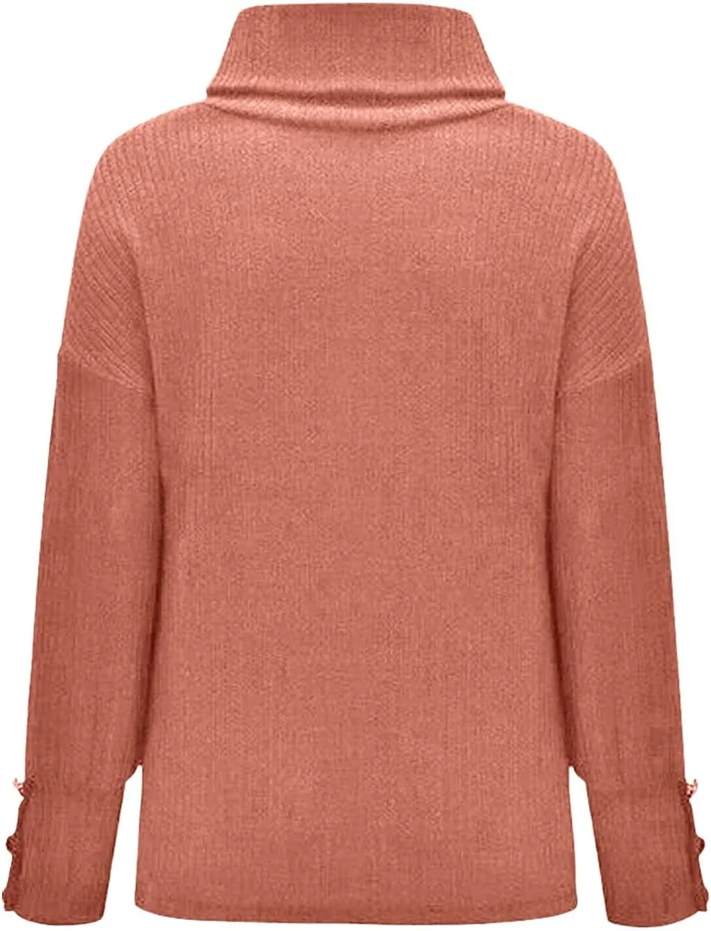 Oversized Women's Turtleneck Sweaters Chunky Pullover Cowl Neck Long Sleeve 2024 Trendy Winter Loose Knit Sweaters