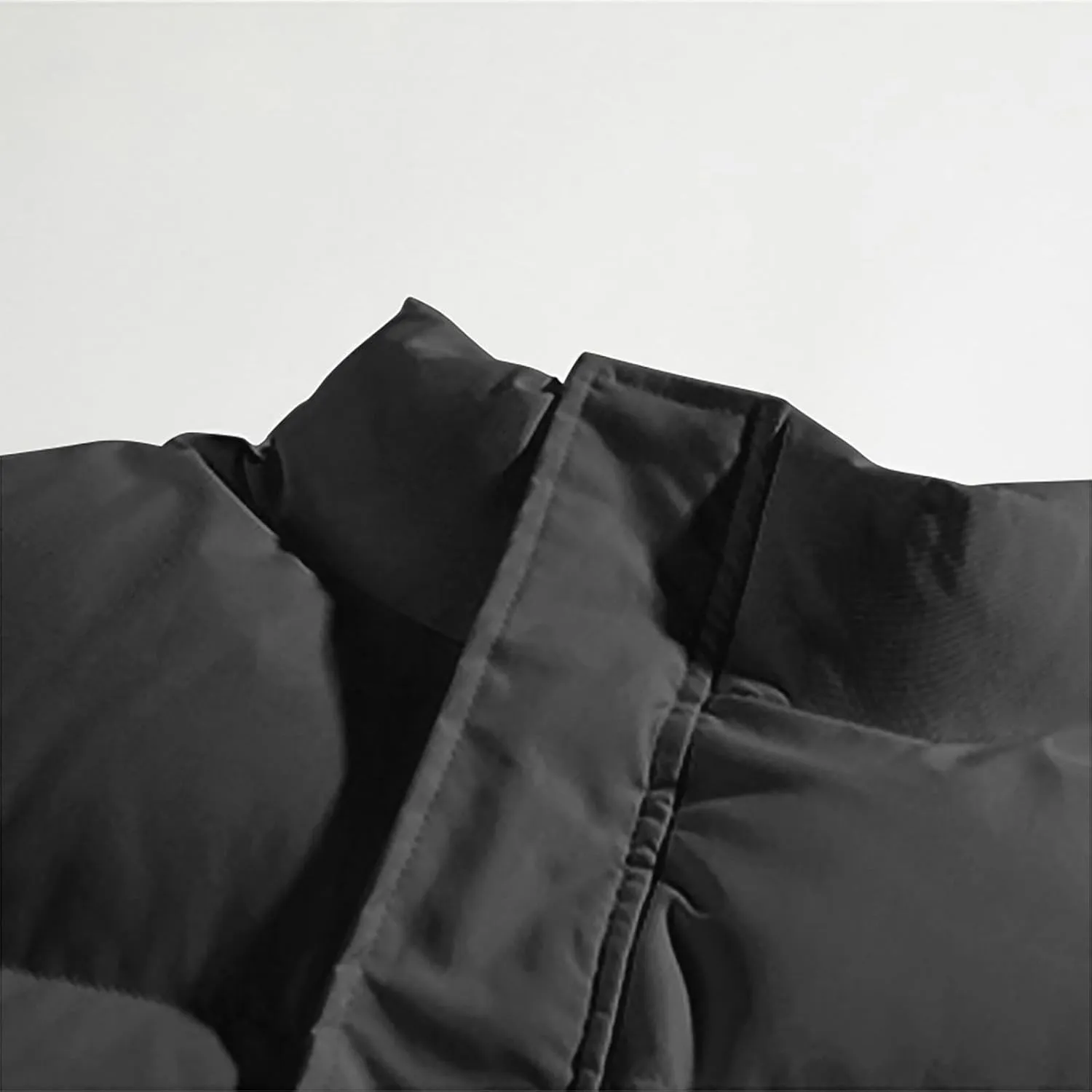 Puffer Jackets for Men Padded Down Coat Warm Winter Stand Collar Bubble Coat Outdoor Quilted Casual Jacket Outwear