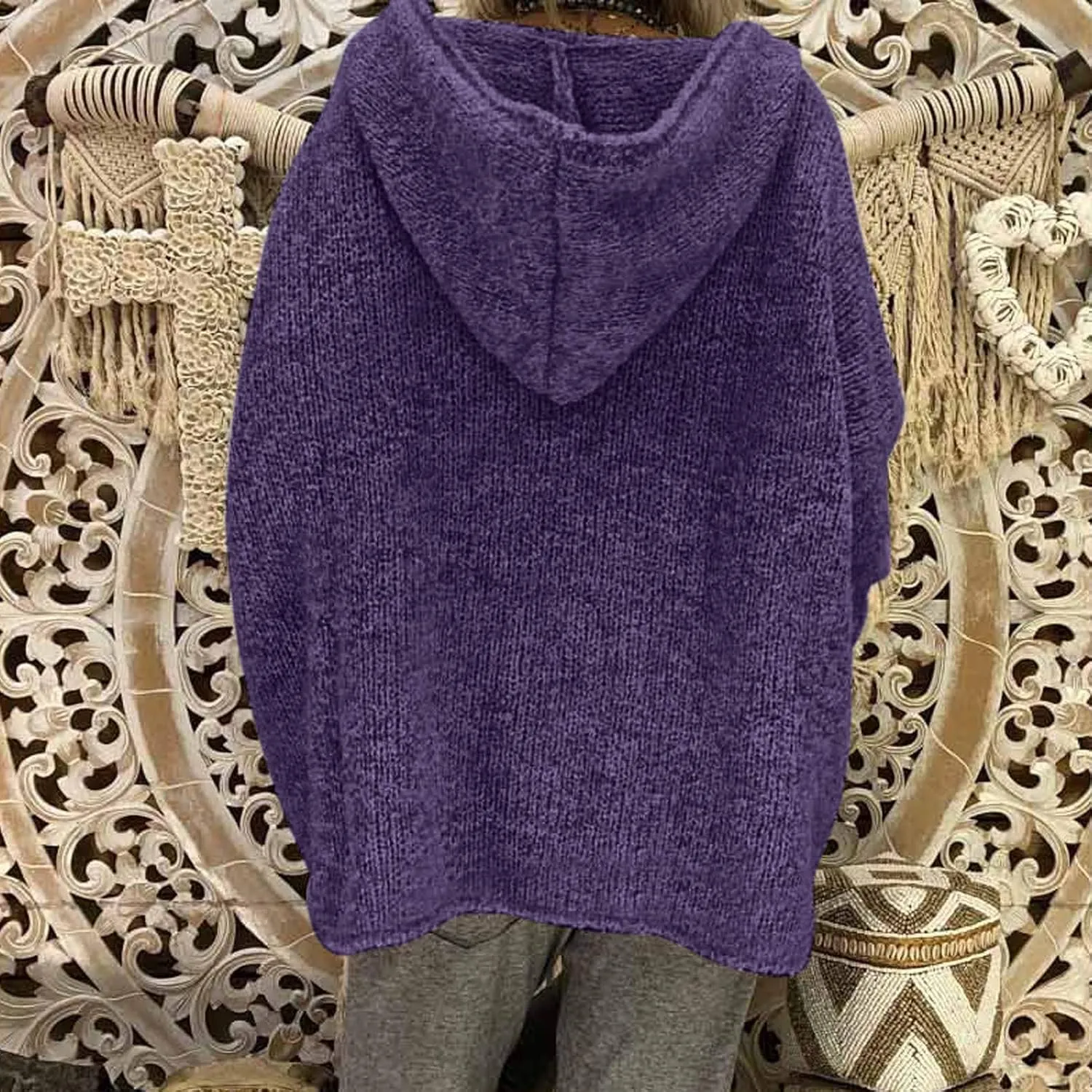SHAOBGE Womens Sweaters Chenille Womens Sweater V Neck Long Sleeve Tops Women Women'S Knitted Striped Sweater