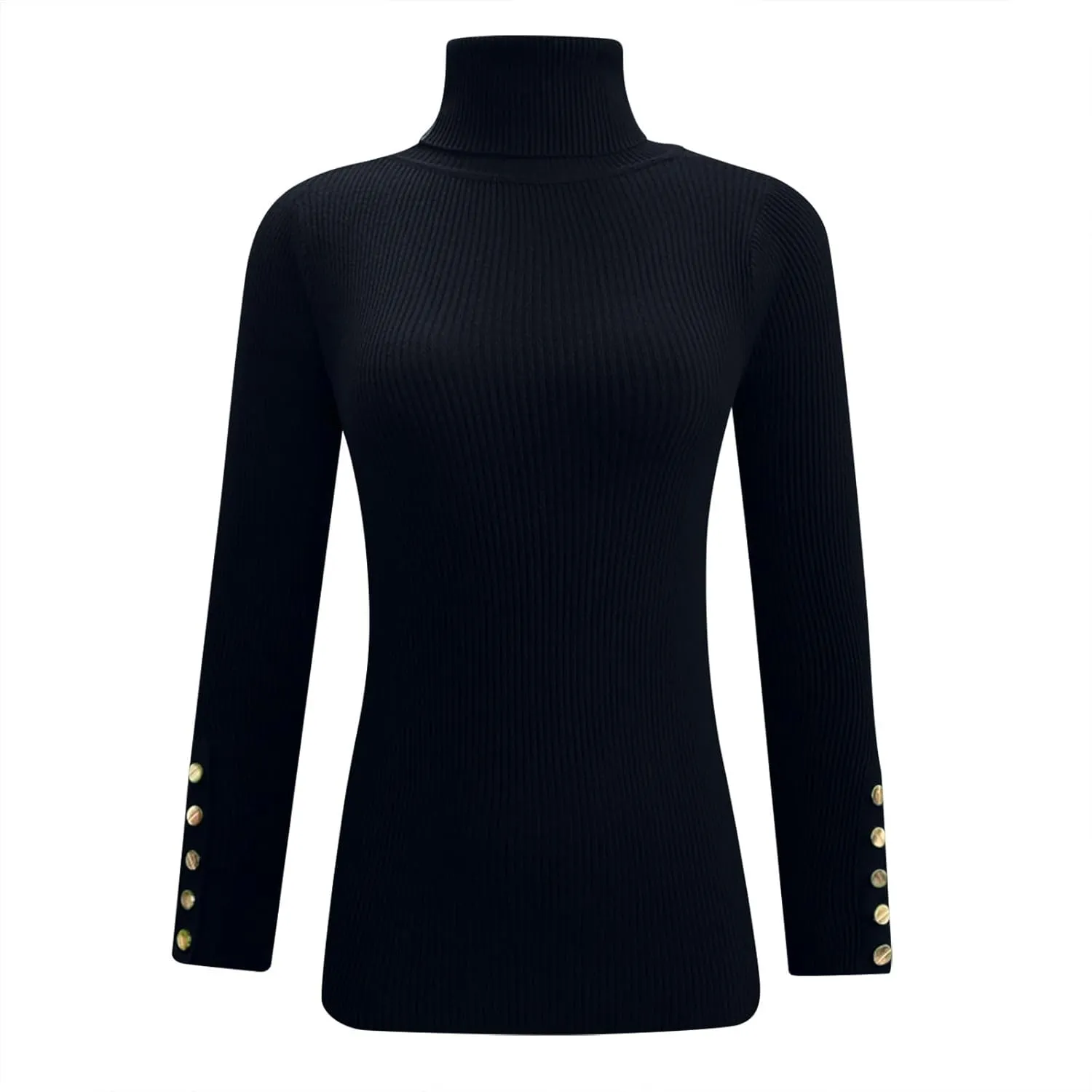 Slim Fit Sweaters for Women Turtle Neck Basic Top Warm Soft Blouse Long Sleeve Winter Pullover Solid Color Sweater