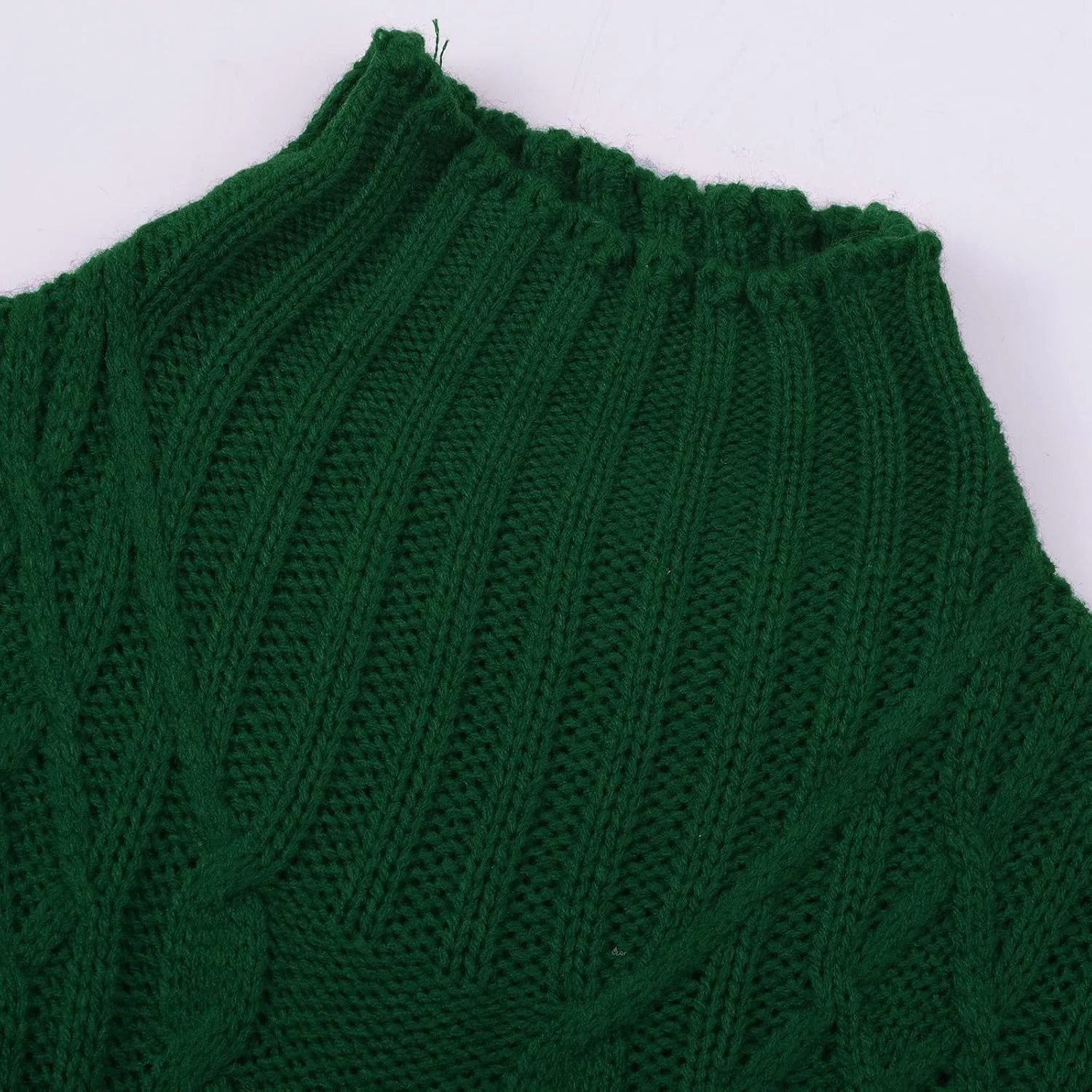 Slouchy Sweaters for Women Regular Turtleneck Long Sleeved Knitted Sweater Soft Oversized Sweaters for Women
