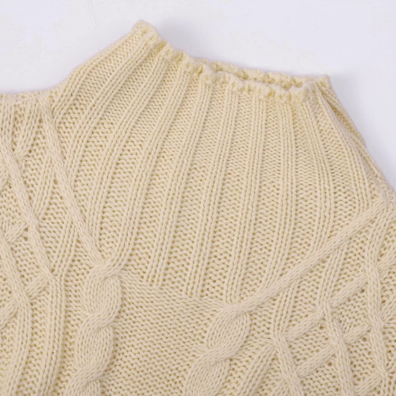 Slouchy Sweaters for Women Regular Turtleneck Long Sleeved Knitted Sweater Soft Oversized Sweaters for Women