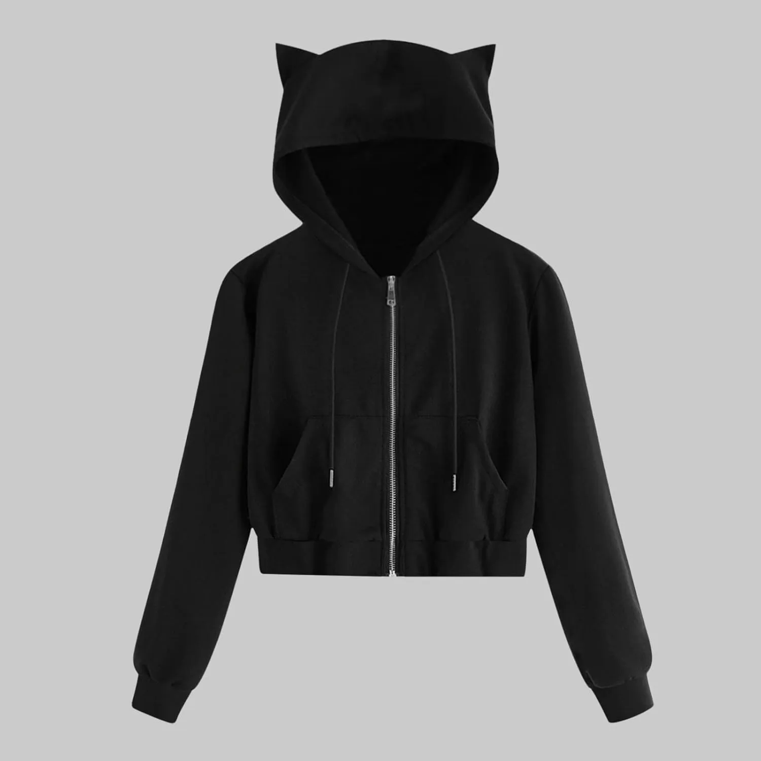 Solid Color Cat Ear Hoodies for Women with Hood Cute Animal Sweatshirt Hoodie Casual Cat Hoodie Sweatshirt Womens