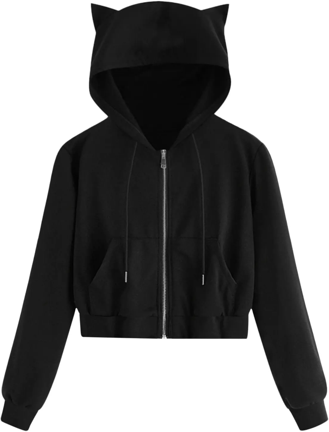 Solid Color Cat Ear Hoodies for Women with Hood Cute Animal Sweatshirt Hoodie Casual Cat Hoodie Sweatshirt Womens