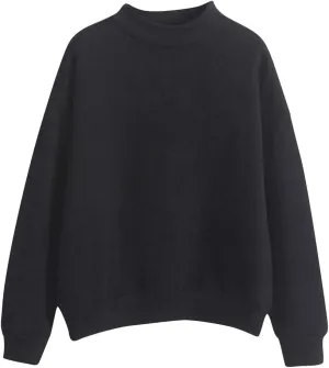 Solid Color Hoodie for Women Loose Pullover Turtleneck Long Sleeve Casual Sweatshirt Fall Outdoor Joggers Workout Tops