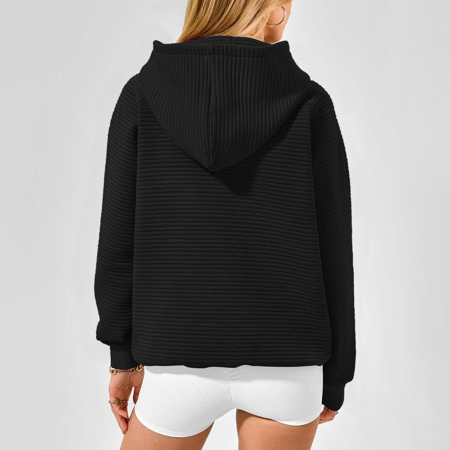 Sweatshirt for Women Long Sleeve Casual Loose Sweater Trendy Fleece Pullover Top with Pocket 2024 Fall Clothes
