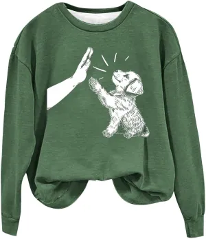 Sweatshirts for Teen Girls 2024 Fashion Crewneck Long Sleeve Sweater Pullover Casual Fleece Soft Cute Graphic Tops