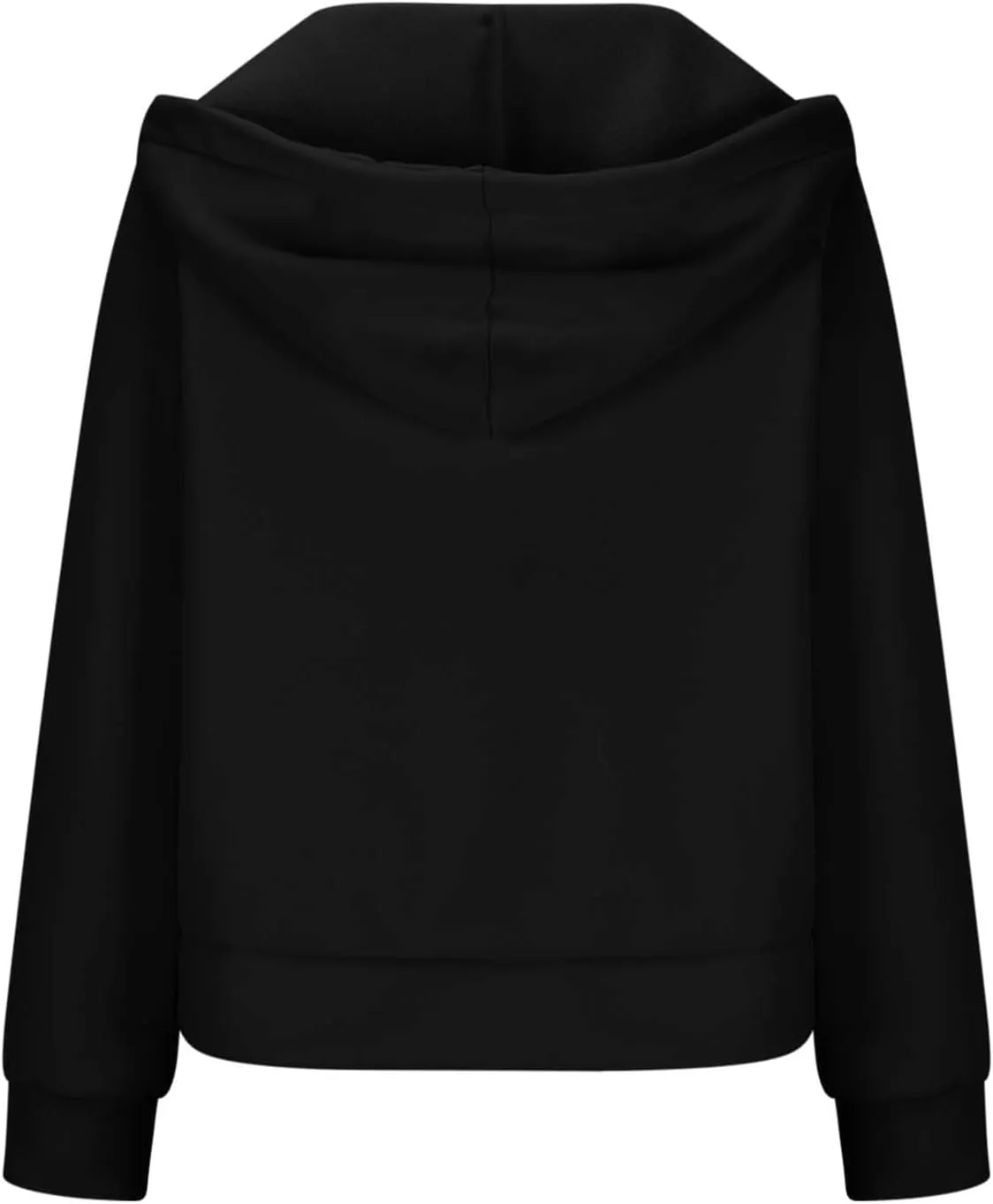 Sweatshirts for Women Half Zip Fleece Cropped Hooded Pullover Casual Loose Fashion Sweatshirts with Thumb Holes