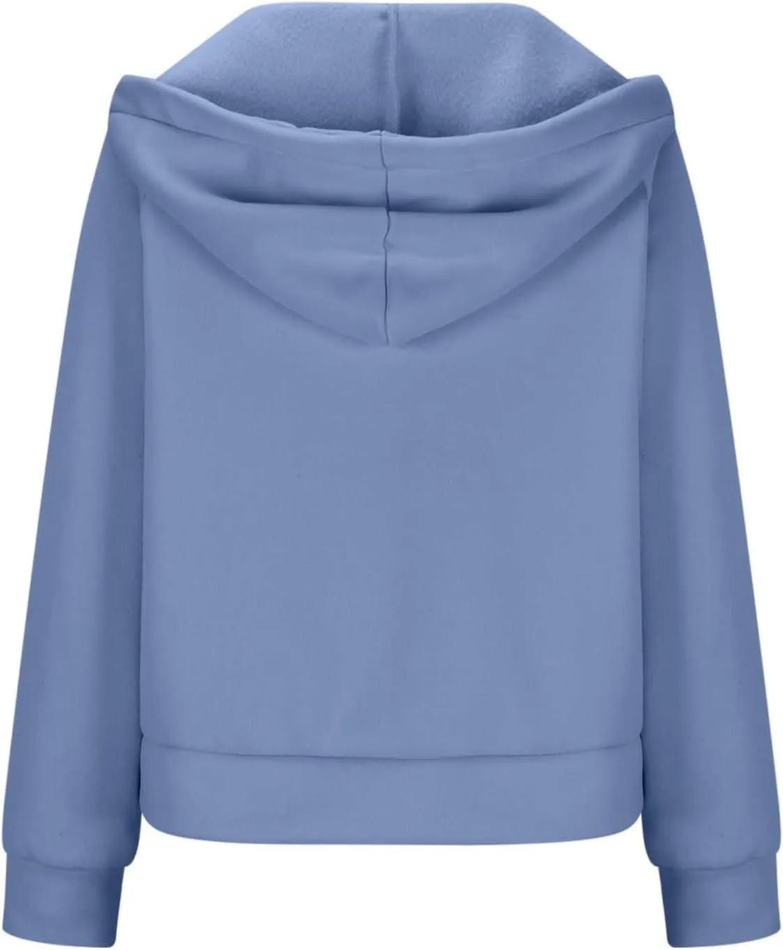 Sweatshirts for Women Half Zip Fleece Cropped Hooded Pullover Casual Loose Fashion Sweatshirts with Thumb Holes